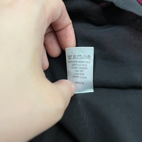 Adrianna Papell Red Black Patternpap Sleeveless Blouse S/M - Picture 8 of 9